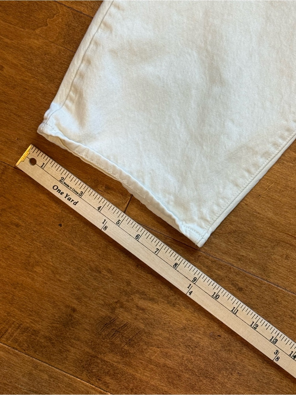 Levi’s Premium Baggy Dad Jeans 28 Off White Cream High Rise Wide Leg - Picture 5 of 12